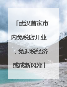 武汉首家市内免税店开业，免退税经济或成新风潮