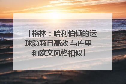 格林：哈利伯顿的运球隐蔽且高效 与库里和欧文风格相似