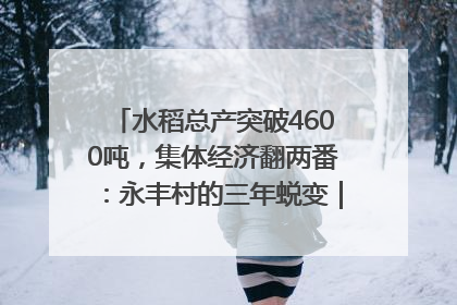 水稻总产突破4600吨，集体经济翻两番：永丰村的三年蜕变｜您牵挂的四川