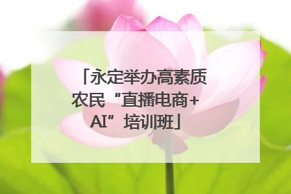 永定举办高素质农民“直播电商+AI”培训班