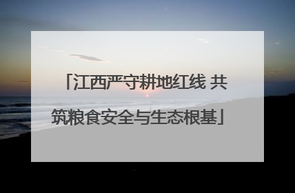 江西严守耕地红线 共筑粮食安全与生态根基
