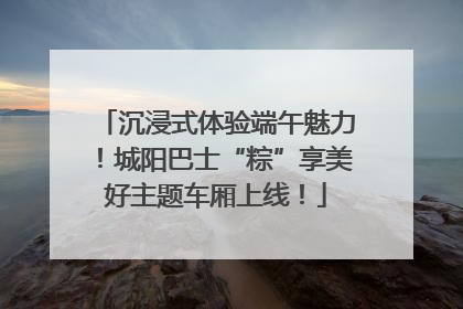 沉浸式体验端午魅力！城阳巴士“粽”享美好主题车厢上线！