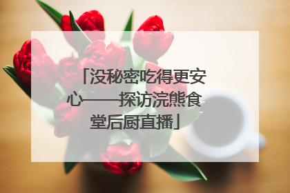 没秘密吃得更安心——探访浣熊食堂后厨直播