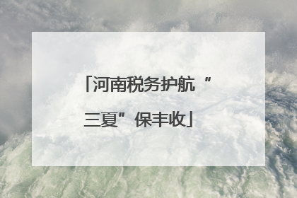 河南税务护航“三夏”保丰收