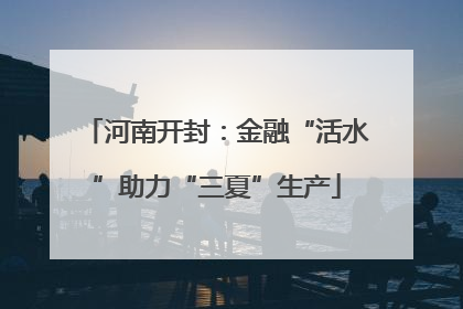 河南开封：金融“活水”助力“三夏”生产
