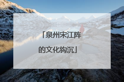 泉州宋江阵的文化钩沉