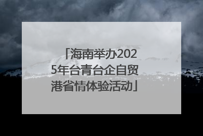 海南举办2025年台青台企自贸港省情体验活动