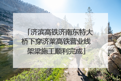 济滨高铁济南东特大桥下穿济莱高铁营业线架梁施工顺利完成