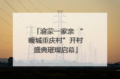 渝蒙一家亲 “暖城重庆村”开村盛典璀璨启幕