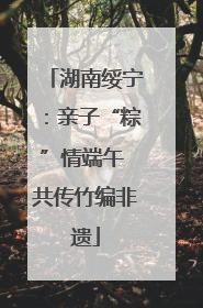 湖南绥宁：亲子“粽”情端午 共传竹编非遗