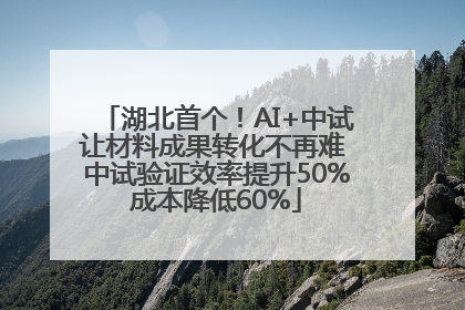 湖北首个！AI+中试让材料成果转化不再难 中试验证效率提升50%成本降低60%