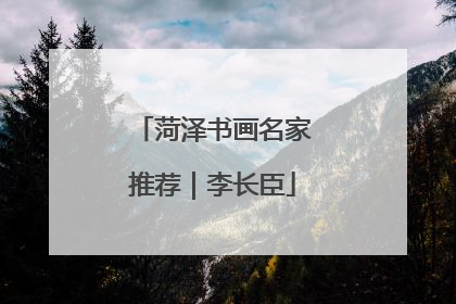 菏泽书画名家推荐｜李长臣