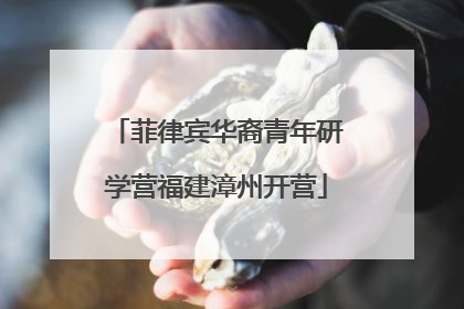 菲律宾华裔青年研学营福建漳州开营