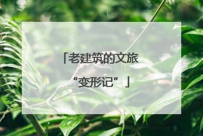 老建筑的文旅“变形记”
