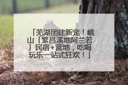 芜湖团建新宠！峨山「繁昌溪地阿兰若」民宿+营地，吃喝玩乐一站式狂欢！