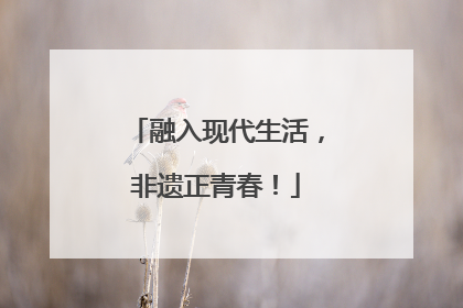 融入现代生活，非遗正青春！