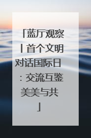 蓝厅观察丨首个文明对话国际日：交流互鉴 美美与共
