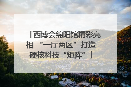 西博会绵阳馆精彩亮相 “一厅两区”打造硬核科技“矩阵”