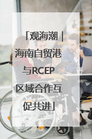 观海潮｜海南自贸港与RCEP区域合作互促共进