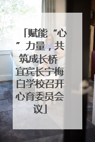 赋能“心”力量，共筑成长桥 宜宾长宁梅白学校召开心育委员会议
