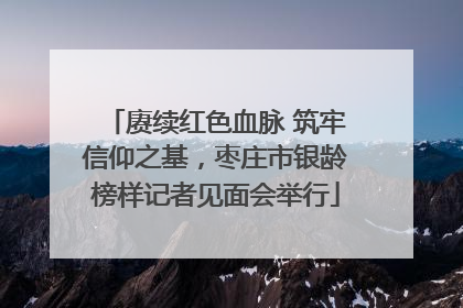 赓续红色血脉 筑牢信仰之基，枣庄市银龄榜样记者见面会举行