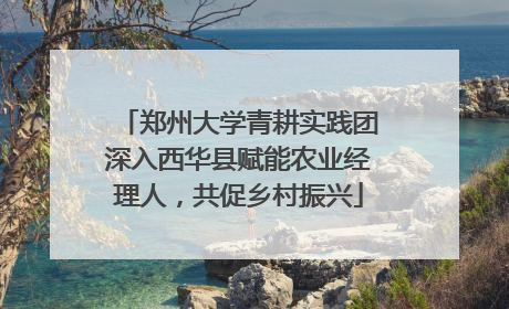郑州大学青耕实践团深入西华县赋能农业经理人，共促乡村振兴