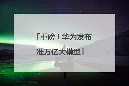 重磅！华为发布准万亿大模型