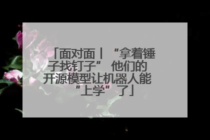 面对面丨“拿着锤子找钉子” 他们的开源模型让机器人能“上学”了