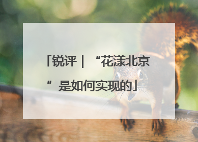 锐评｜“花漾北京”是如何实现的