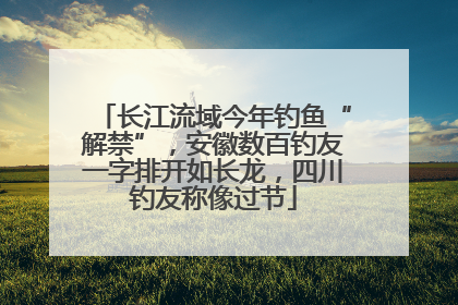 长江流域今年钓鱼“解禁”，安徽数百钓友一字排开如长龙，四川钓友称像过节