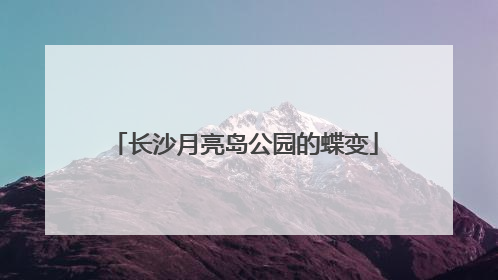 长沙月亮岛公园的蝶变