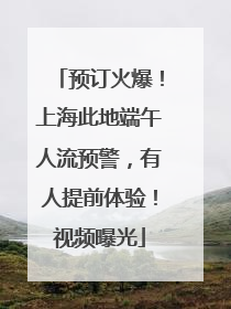 预订火爆！上海此地端午人流预警，有人提前体验！视频曝光
