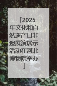 2025年文化和自然遗产日非遗展演展示活动在河北博物院举办