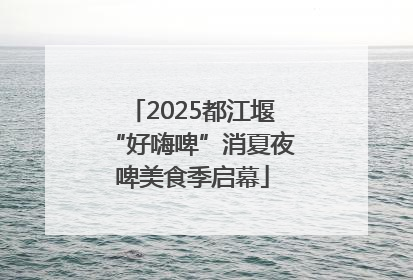 2025都江堰“好嗨啤”消夏夜啤美食季启幕