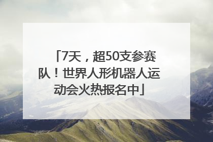 7天，超50支参赛队！世界人形机器人运动会火热报名中