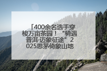 400余名选手穿梭万亩茶园！“骑遇普洱·迈象征途”2025思茅倚象山地自行车赛圆满举行