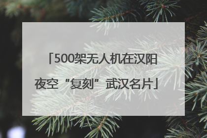500架无人机在汉阳夜空“复刻”武汉名片