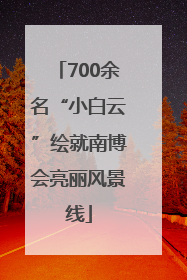 700余名“小白云”绘就南博会亮丽风景线